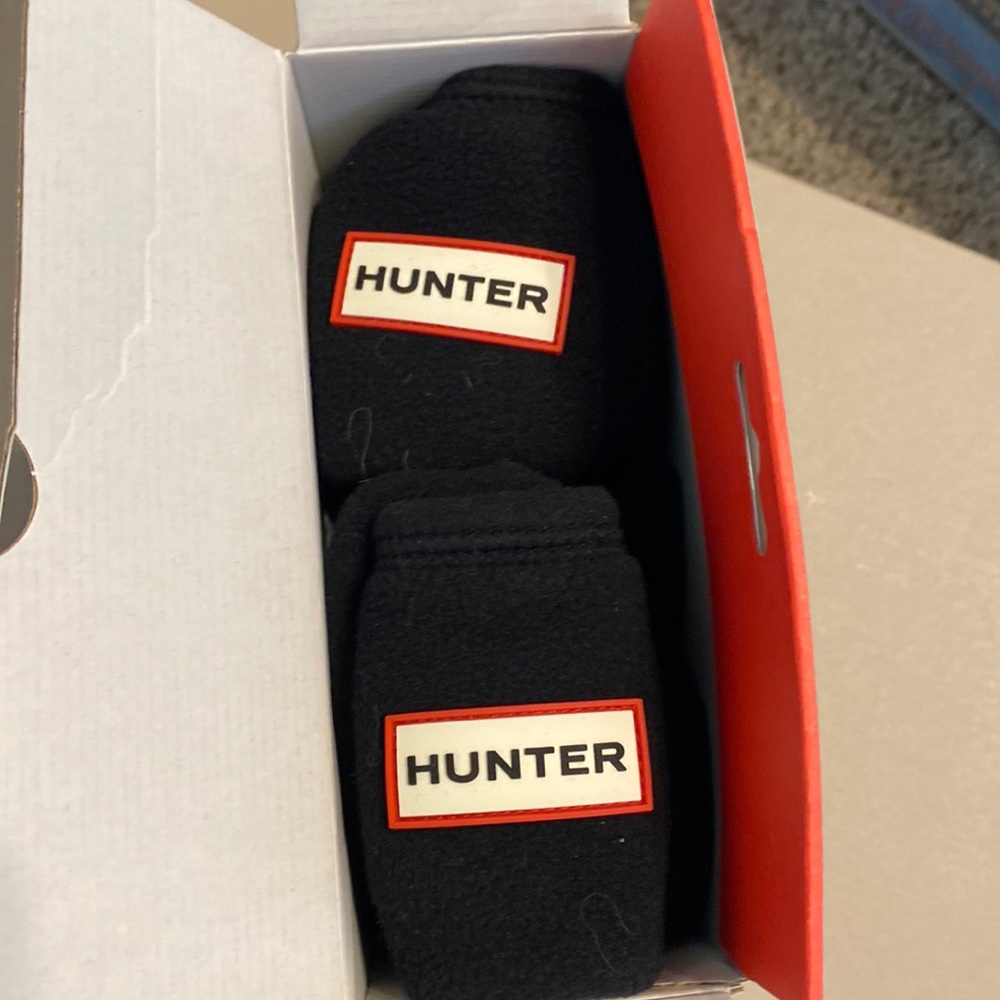 New in box fleece Hunter boot socks, L, never worn.